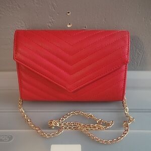 Francesc's Red Chevron Women Bag